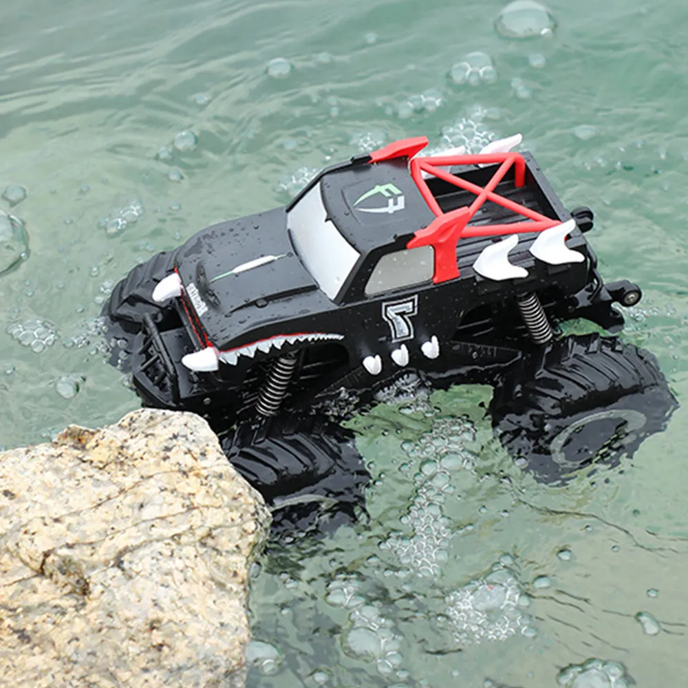 2.4GHz RC Monster Truck 1:16 Scale RC All Terrain Car Toy Off Road RC Truck for Kids Red