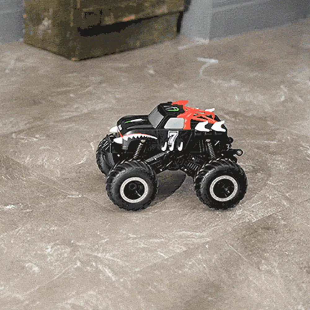 2.4GHz RC Monster Truck 1:16 Scale RC All Terrain Car Toy Off Road RC Truck for Kids Red