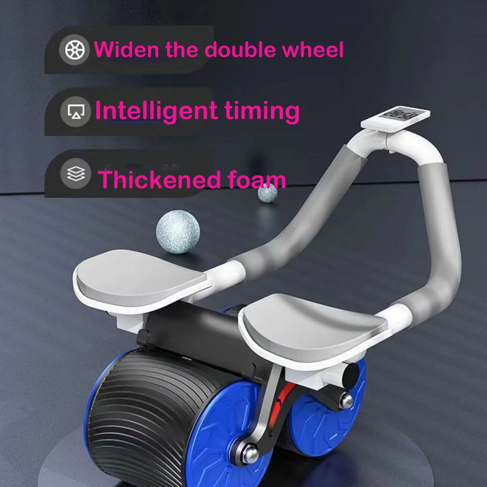 Ab Roller New W/ Timer Springback Belly In Experienced Abdominal Muscle Fitness Equipment