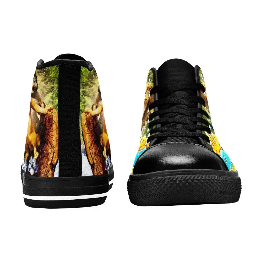 Alpha and Omega Shoes High Top Sneakers for Kids and Adults