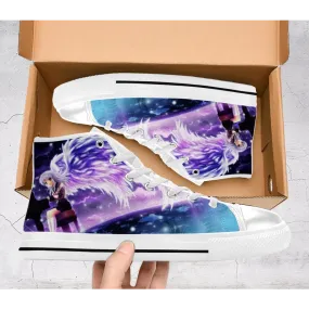 Angel Beats Kanade Tachibana Shoes High Top Sneakers for Kids and Adults