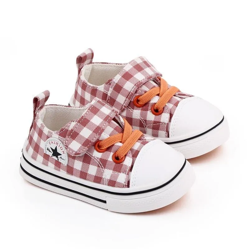 Angelodini™ Velcro Checkered Classic Toddler Shoes