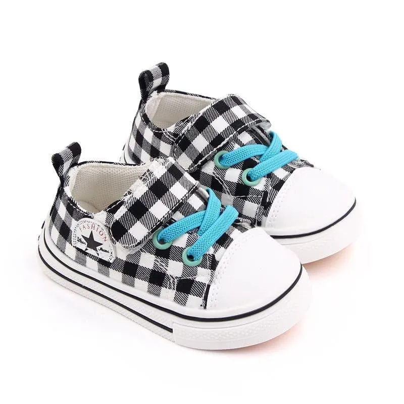 Angelodini™ Velcro Checkered Classic Toddler Shoes