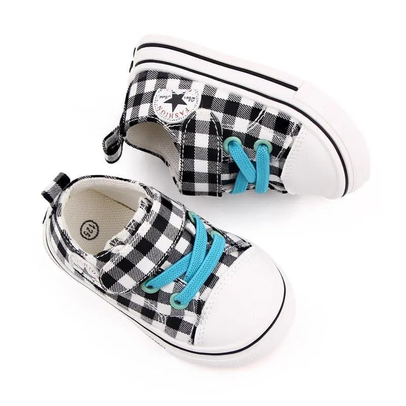 Angelodini™ Velcro Checkered Classic Toddler Shoes