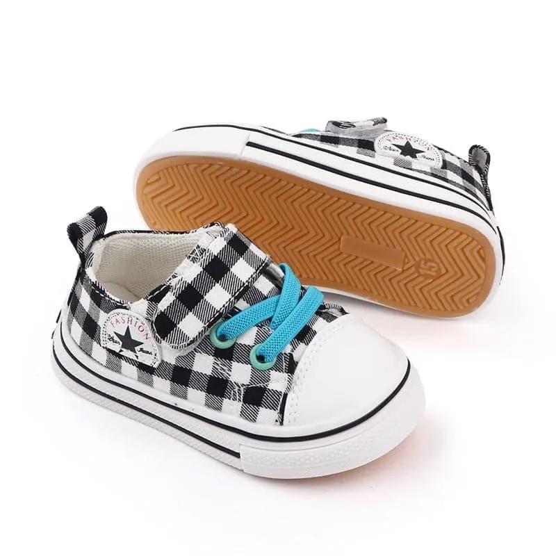 Angelodini™ Velcro Checkered Classic Toddler Shoes
