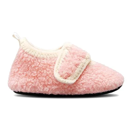 Baby Shoes Boys Slippers Girls Slippers Barefoot Walking Shoes for Baby Toddler Sock Shoes Scales Light Pink 5.5-6 Toddler