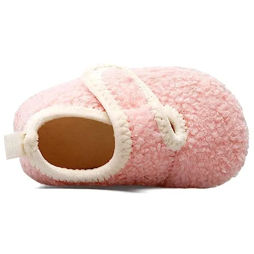 Baby Shoes Boys Slippers Girls Slippers Barefoot Walking Shoes for Baby Toddler Sock Shoes Scales Light Pink 5.5-6 Toddler