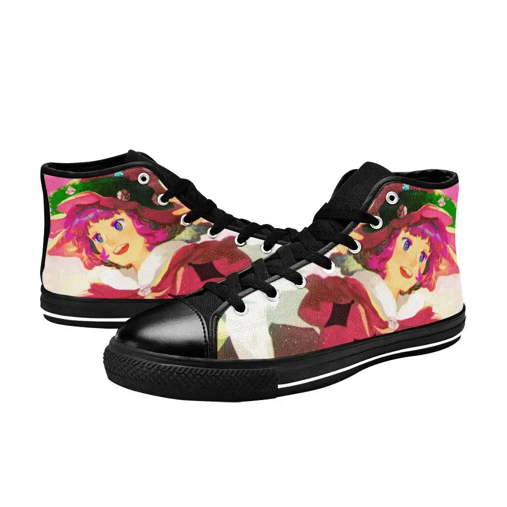 Black Clover Dorothy Unsworth Shoes High Tops Sneakers for Kids and Adults