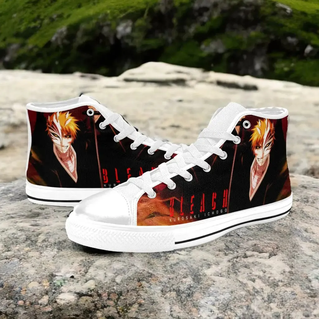 Bleach Kurosaki Ichigo Shoes High Top Sneakers for Kids and Adults