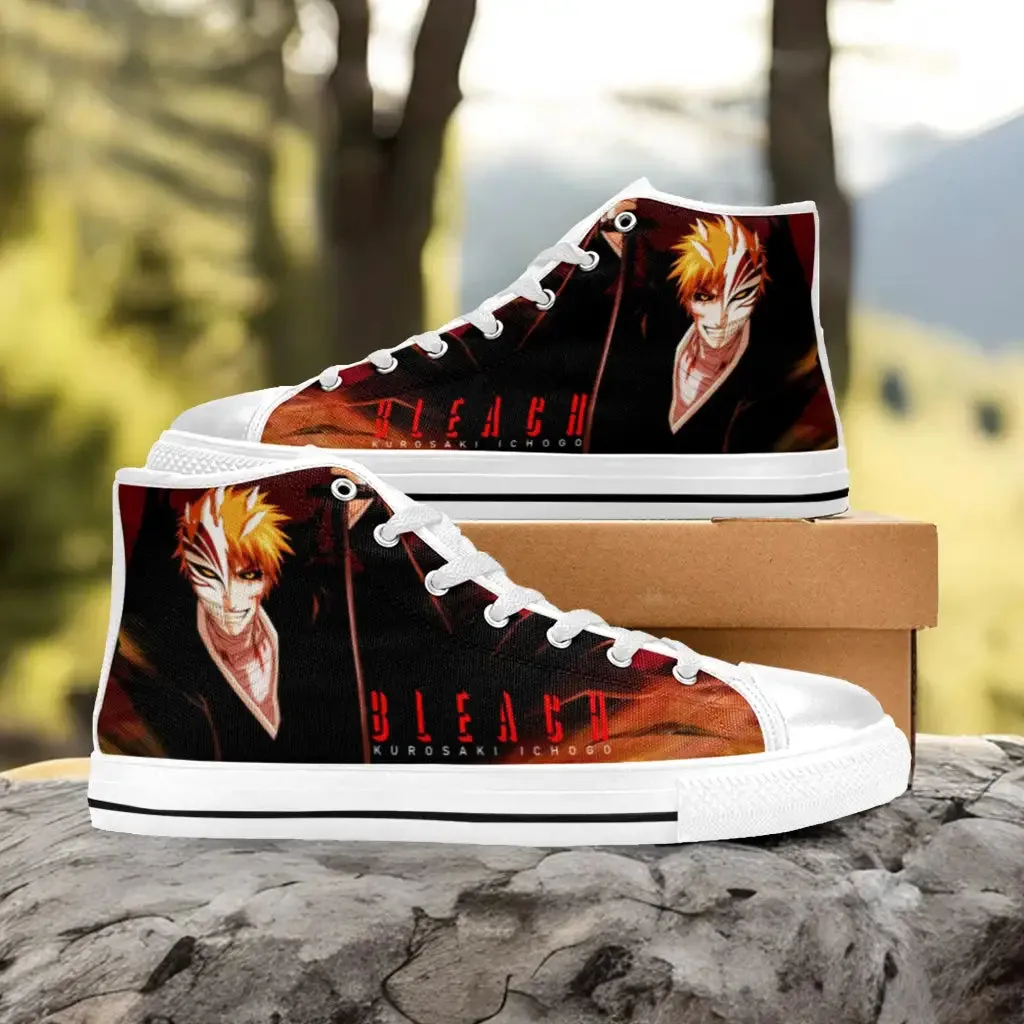 Bleach Kurosaki Ichigo Shoes High Top Sneakers for Kids and Adults