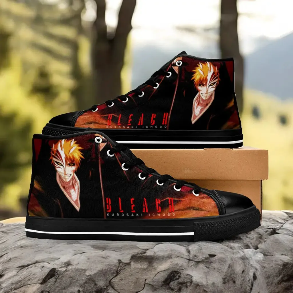 Bleach Kurosaki Ichigo Shoes High Top Sneakers for Kids and Adults