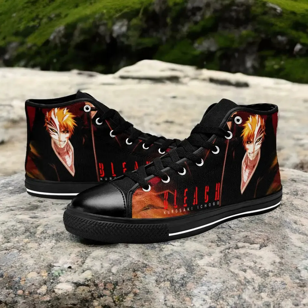 Bleach Kurosaki Ichigo Shoes High Top Sneakers for Kids and Adults