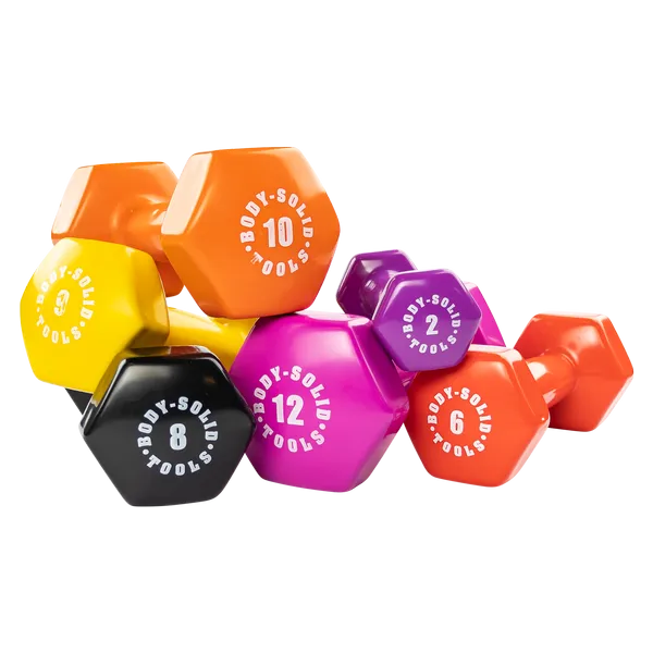 Bodysolid Green 3lb Vinyl Dumbbell