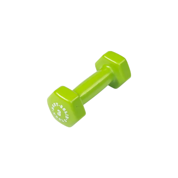 Bodysolid Green 3lb Vinyl Dumbbell