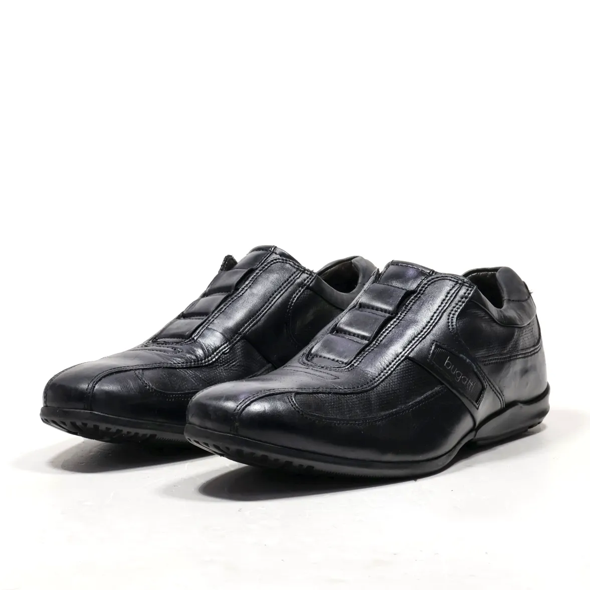 Bugatti Formal Slip Ons Leather Black Colour For Men