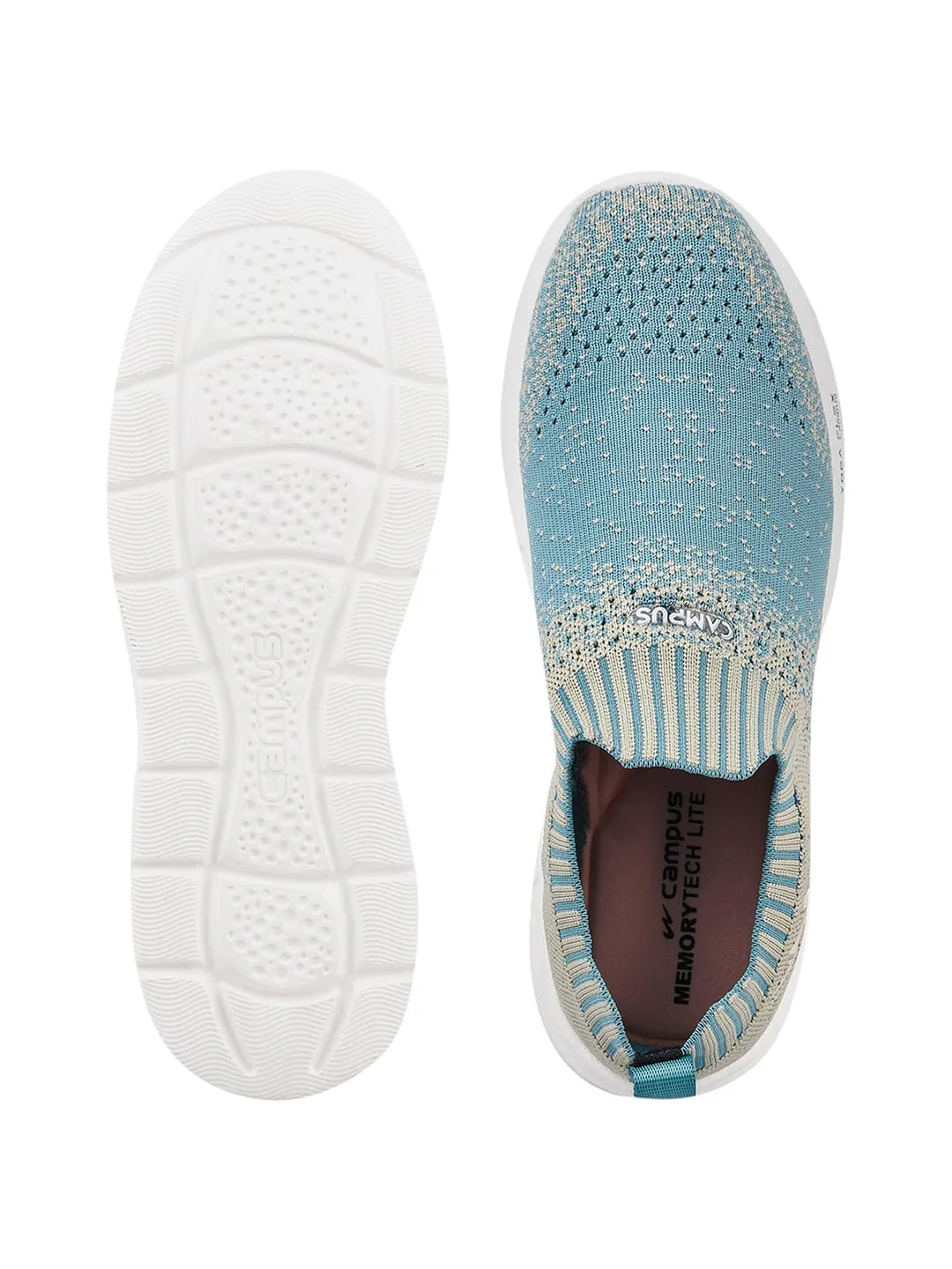 CAMP-SPINDA Blue Women's Slip-ons