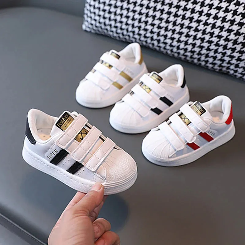 Children's White Non-slip Sneakers