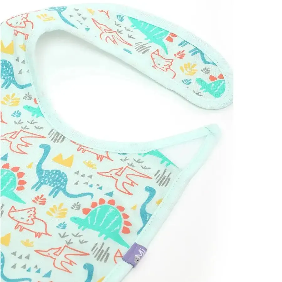 Dino Print Baby Boy Toddler Bib (Pack of 3)
