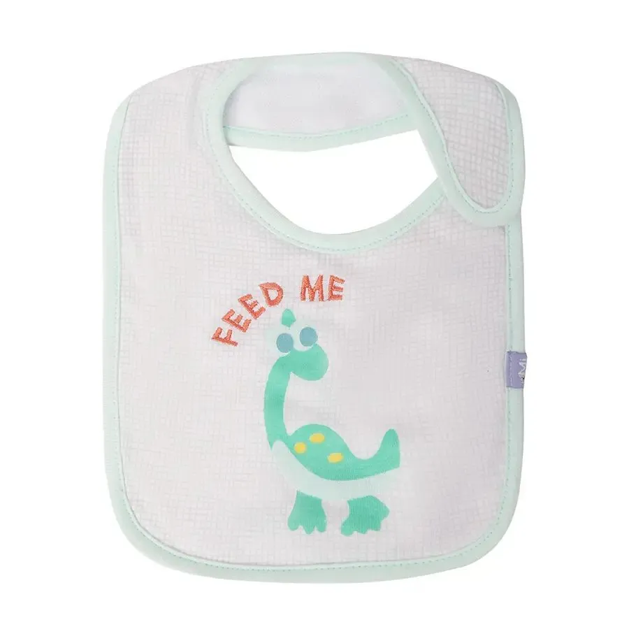 Dino Print Baby Boy Toddler Bib (Pack of 3)
