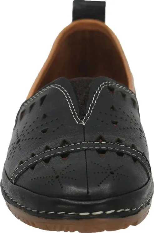 Everly Women's Emily 01 Slip Ons- Black