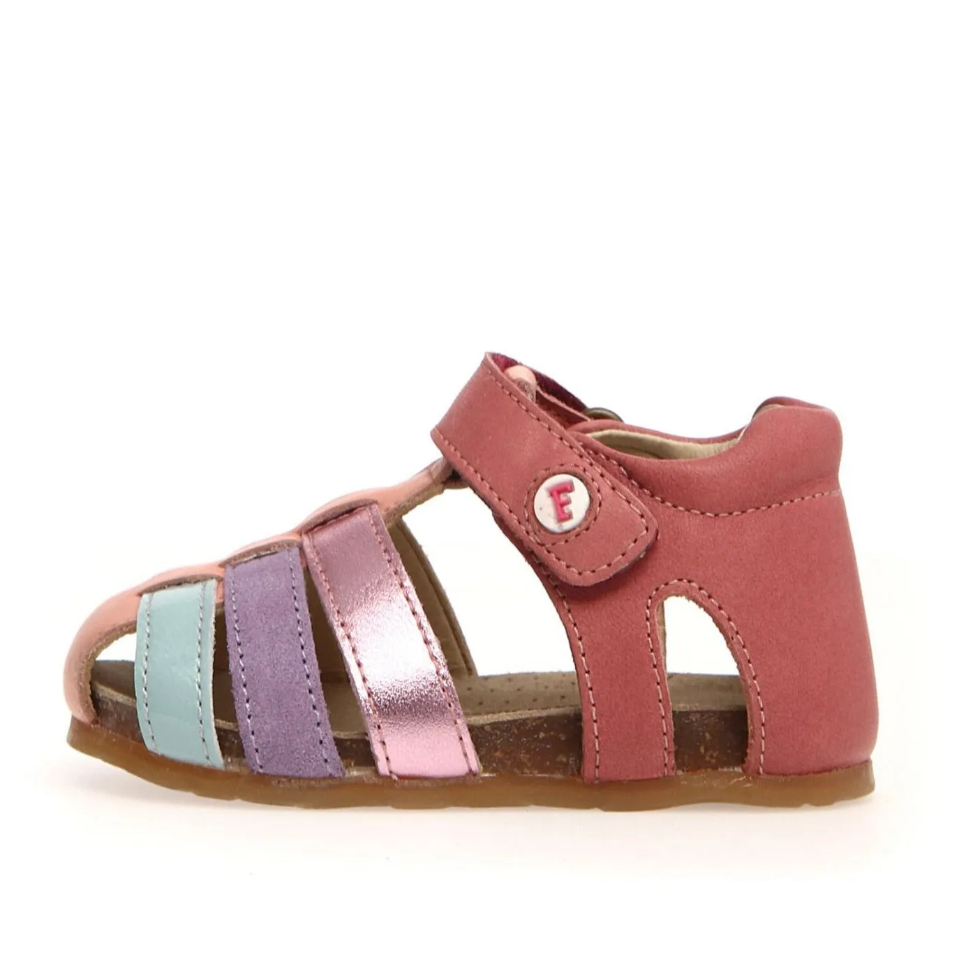 Falcotto Alby | Clay Metallic Toddler Sandals