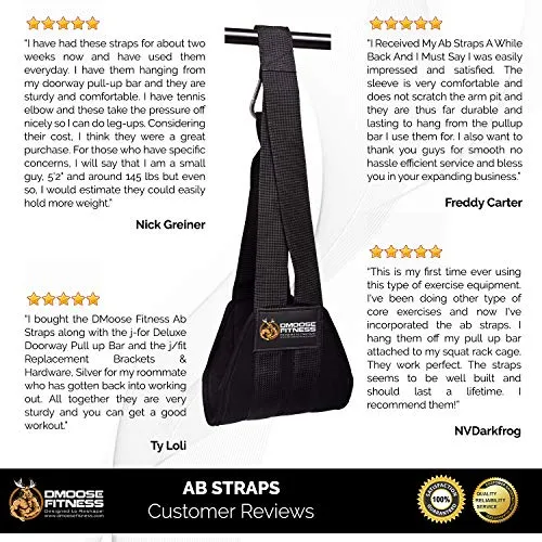 Fitness Hanging Ab Straps for Abdominal Muscle Building & Core Strength Training