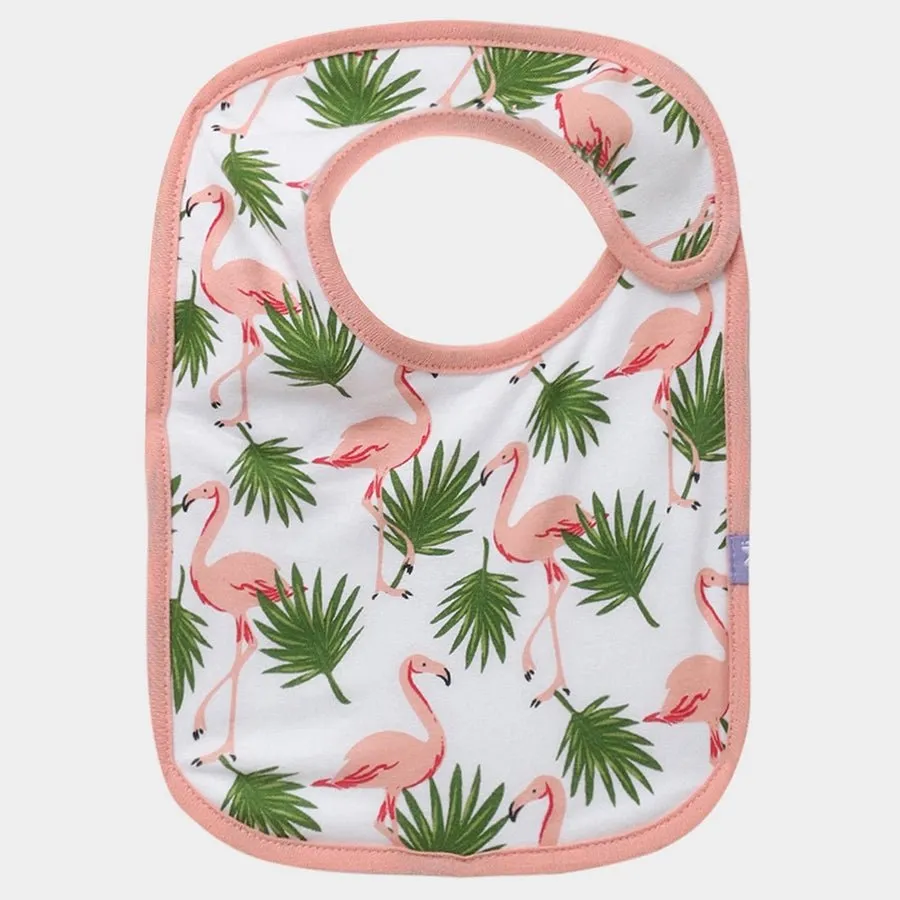 Flamingo Print Baby Girl Toddler Bib (Pack of 3)