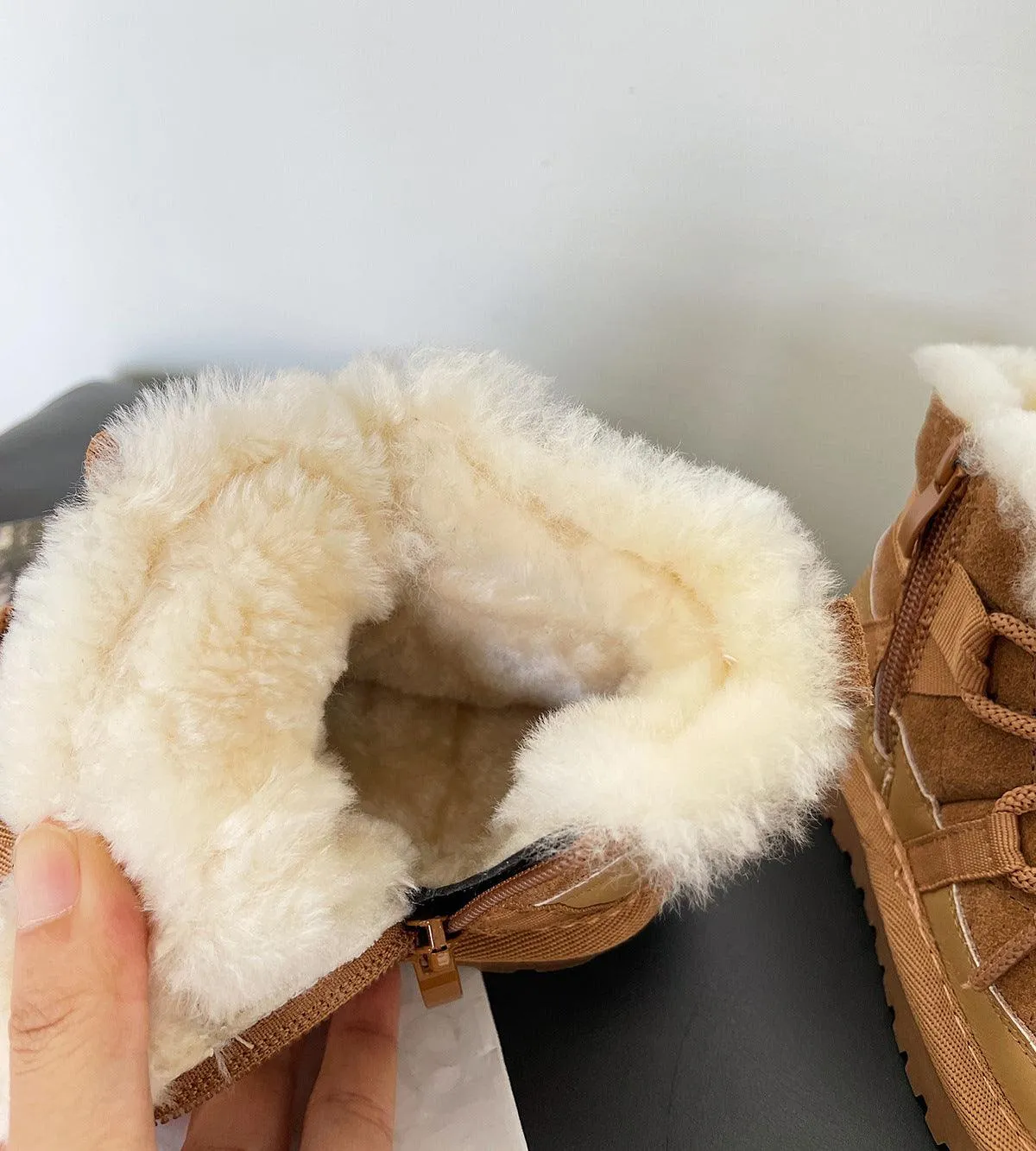 Fleece-lined Warm Boys Toddler Shoes