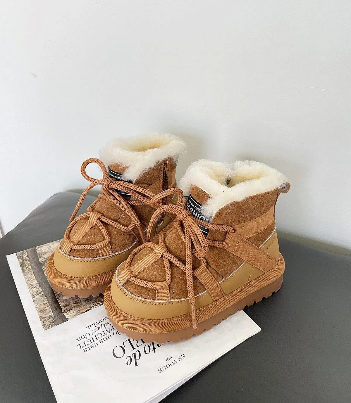 Fleece-lined Warm Boys Toddler Shoes