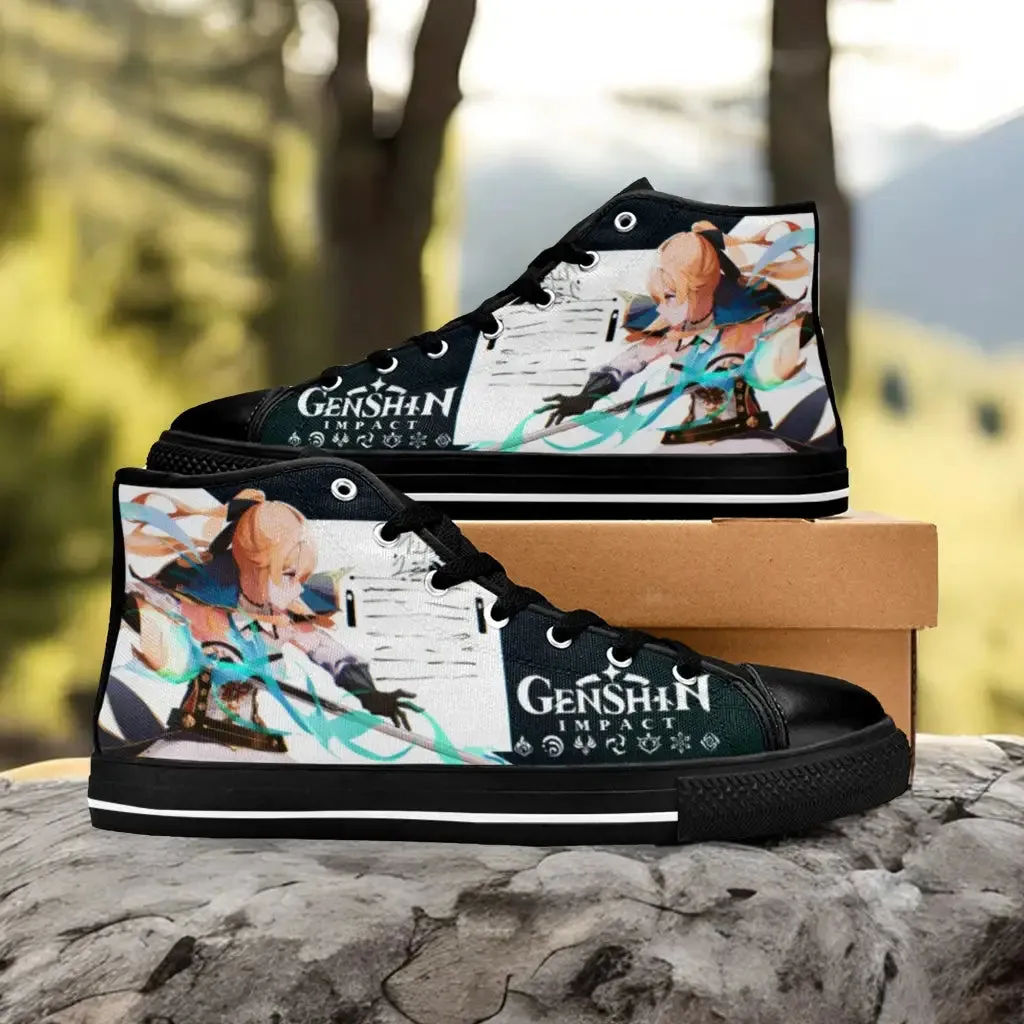 Genshin Impact Jean Gunnhildr Shoes High Top Sneakers for Kids and Adults
