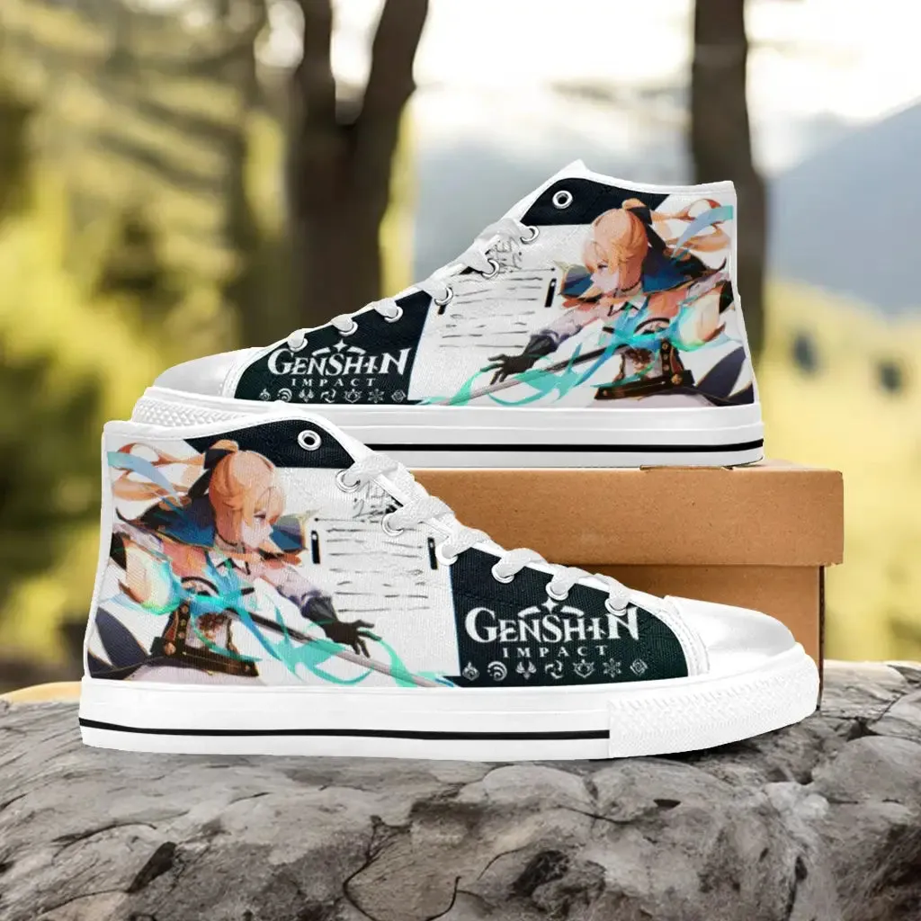 Genshin Impact Jean Gunnhildr Shoes High Top Sneakers for Kids and Adults