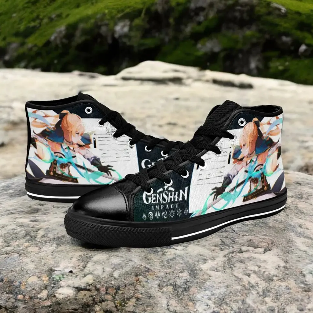 Genshin Impact Jean Gunnhildr Shoes High Top Sneakers for Kids and Adults