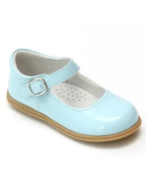 Girls Multi Color Scalloped Trim Mary Jane Shoes 4 Baby-12 Kids