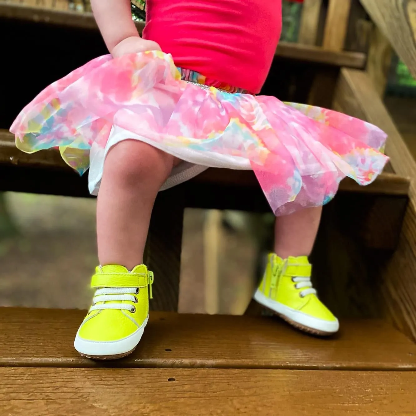 Glow Stick High Top Sneaks
