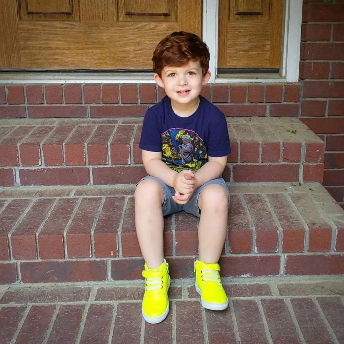 Glow Stick High Top Sneaks