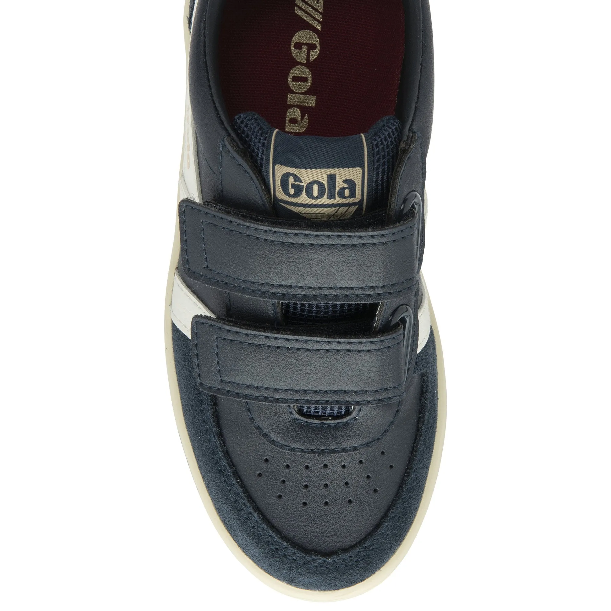 Gola Hawk Strap Kids Navy/Off White/Deep Red