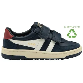 Gola Hawk Strap Kids Navy/Off White/Deep Red