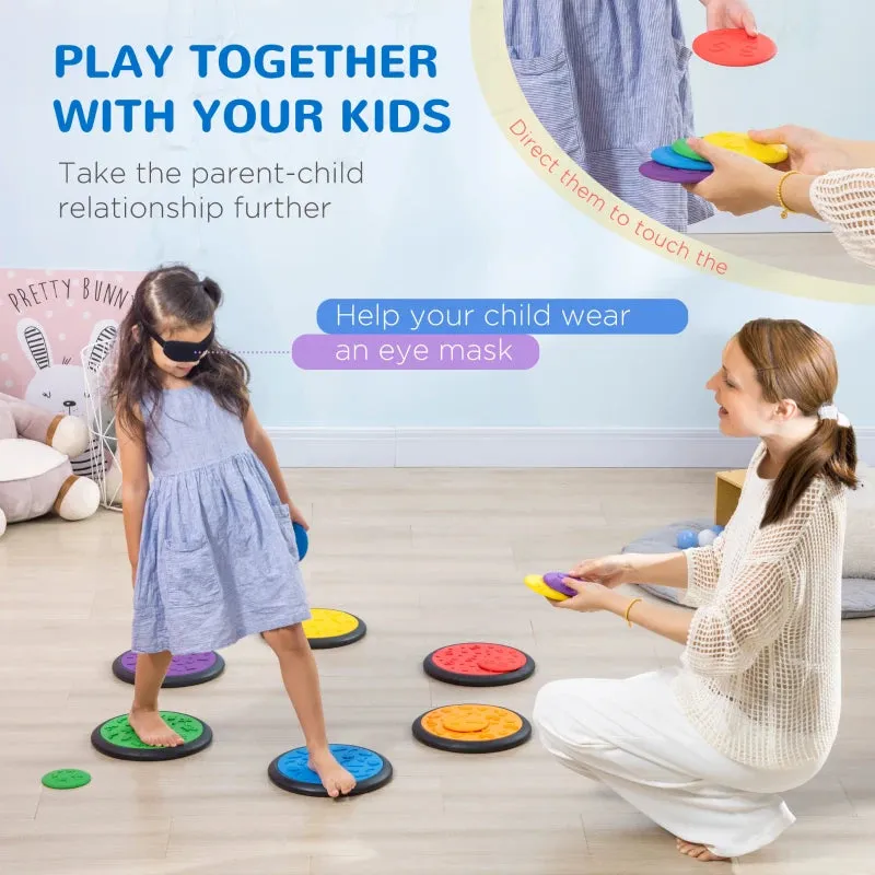 HOMCOM Sensory Balance Step Discs for Kids