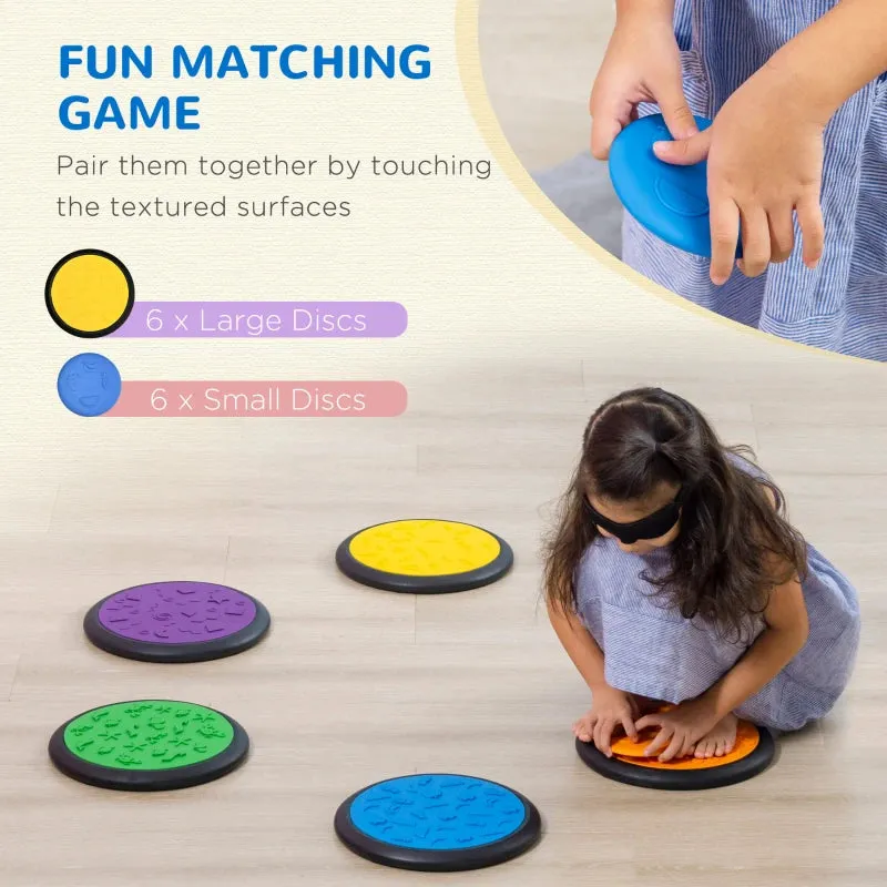 HOMCOM Sensory Balance Step Discs for Kids