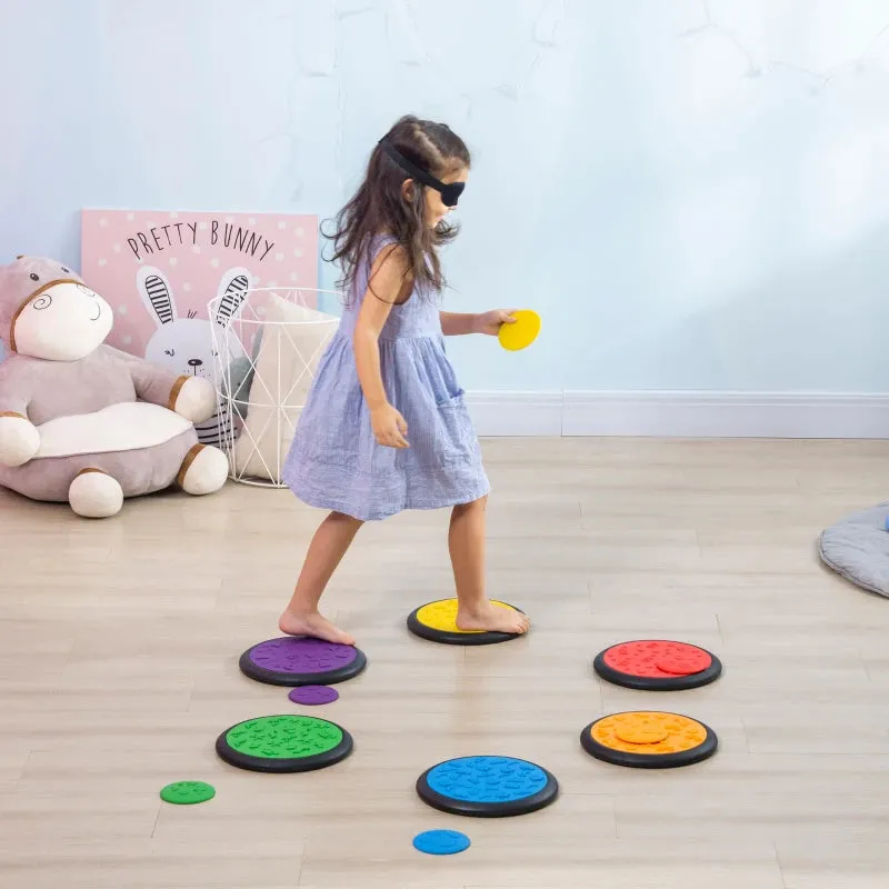 HOMCOM Sensory Balance Step Discs for Kids