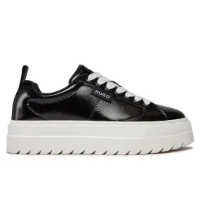 HUGO BOSS Lyssa Platform Logo Flag Signature Details Trainers 50503077-BLK
