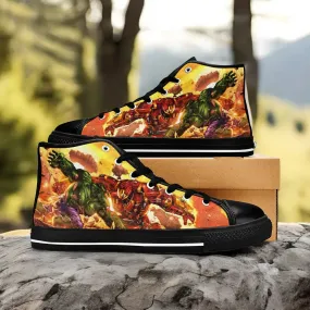 Hulk vs HulkBuster Iron Man Shoes High Top Sneakers for Kids and Adults