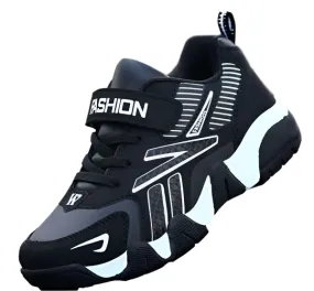 Kids Sport Sneakers - Anti-Slip Leather Casual Shoes for Boys and Girls