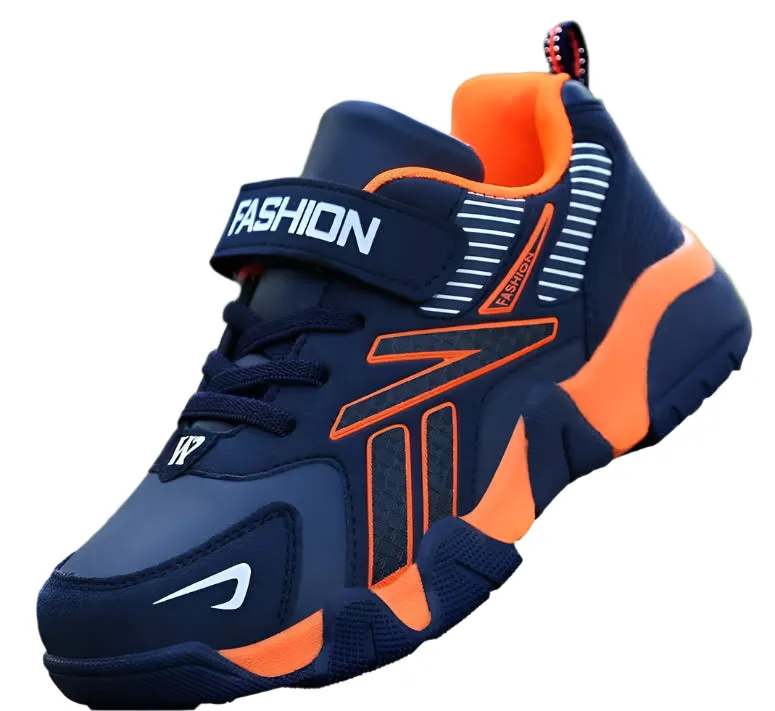 Kids Sport Sneakers - Anti-Slip Leather Casual Shoes for Boys and Girls