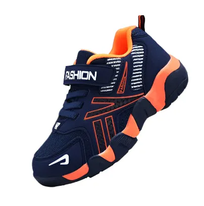 Kids Sport Sneakers - Anti-Slip Leather Casual Shoes for Boys and Girls