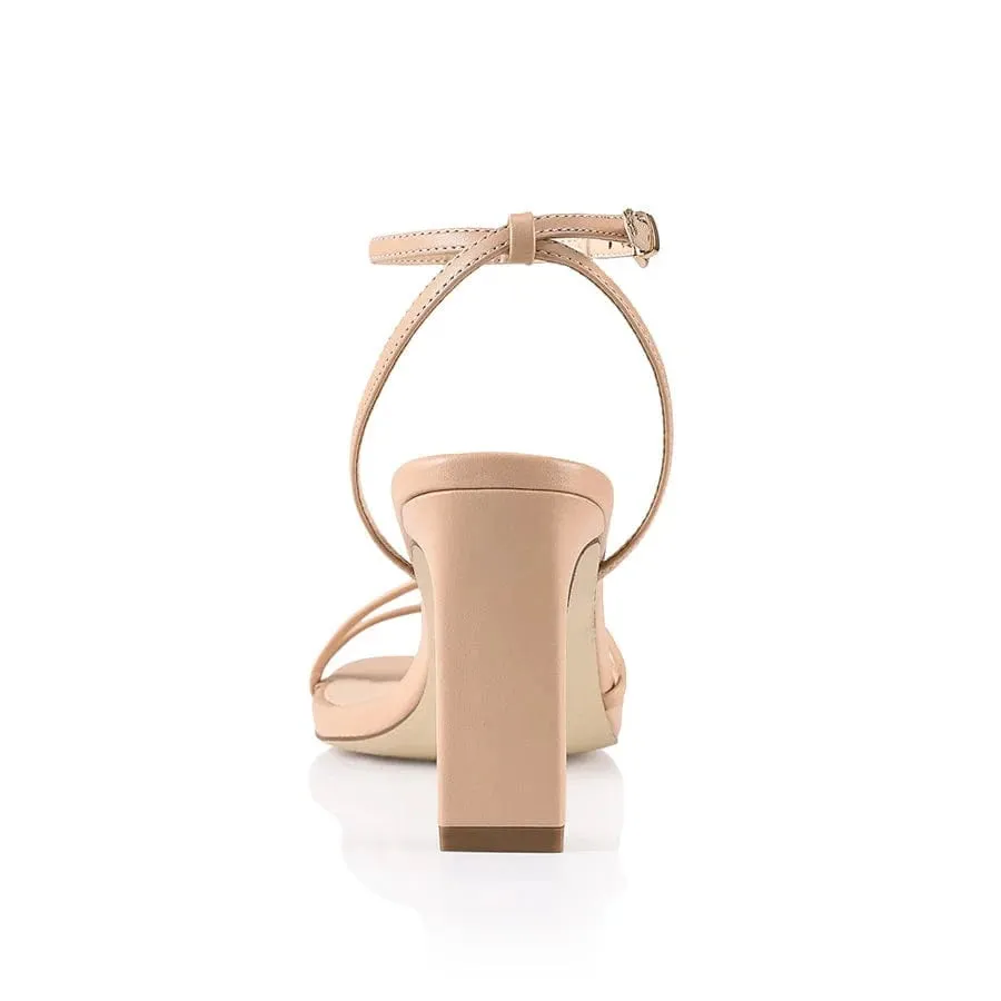 Kimmy Slim Nude Strappy Heel