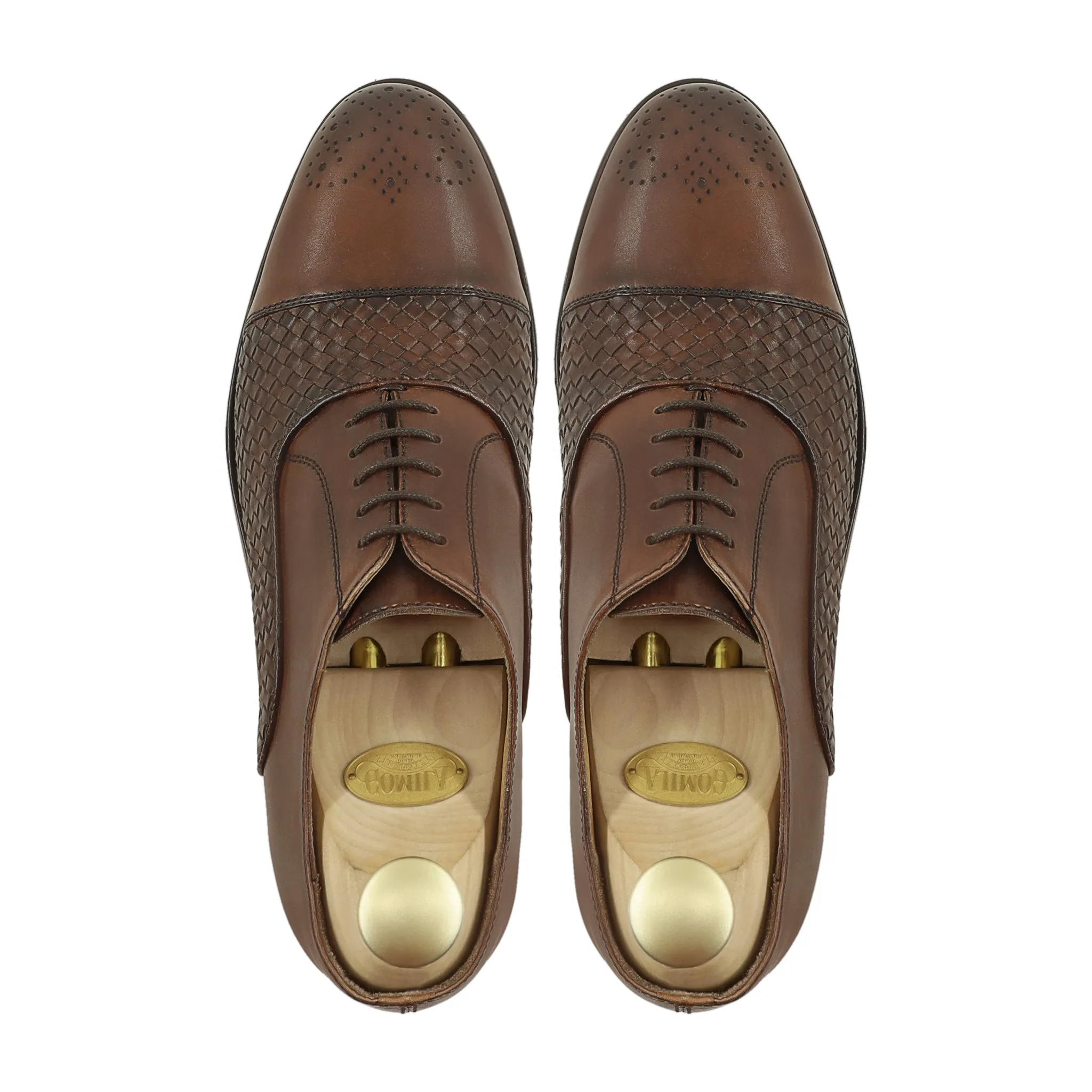 Kiruko - Men's Brown Calf Leather Oxford Shoe
