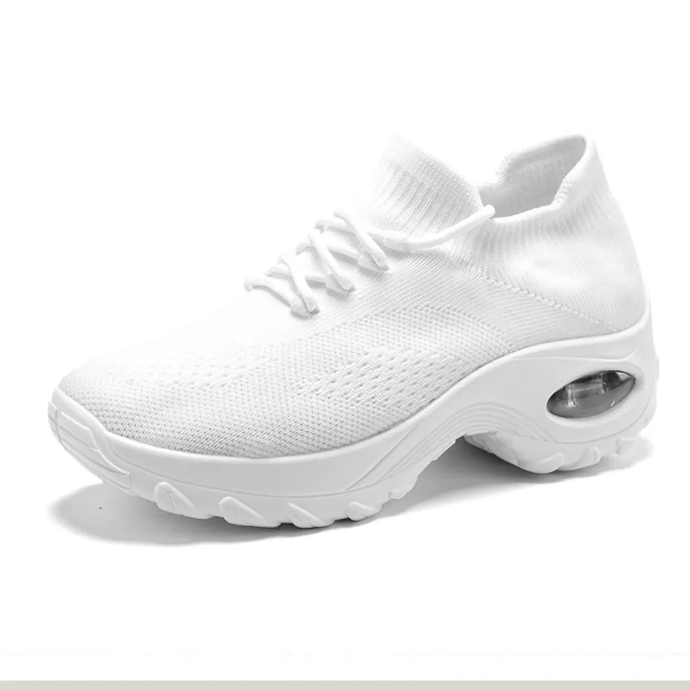 Lace Up Round Toe Platform Athletic