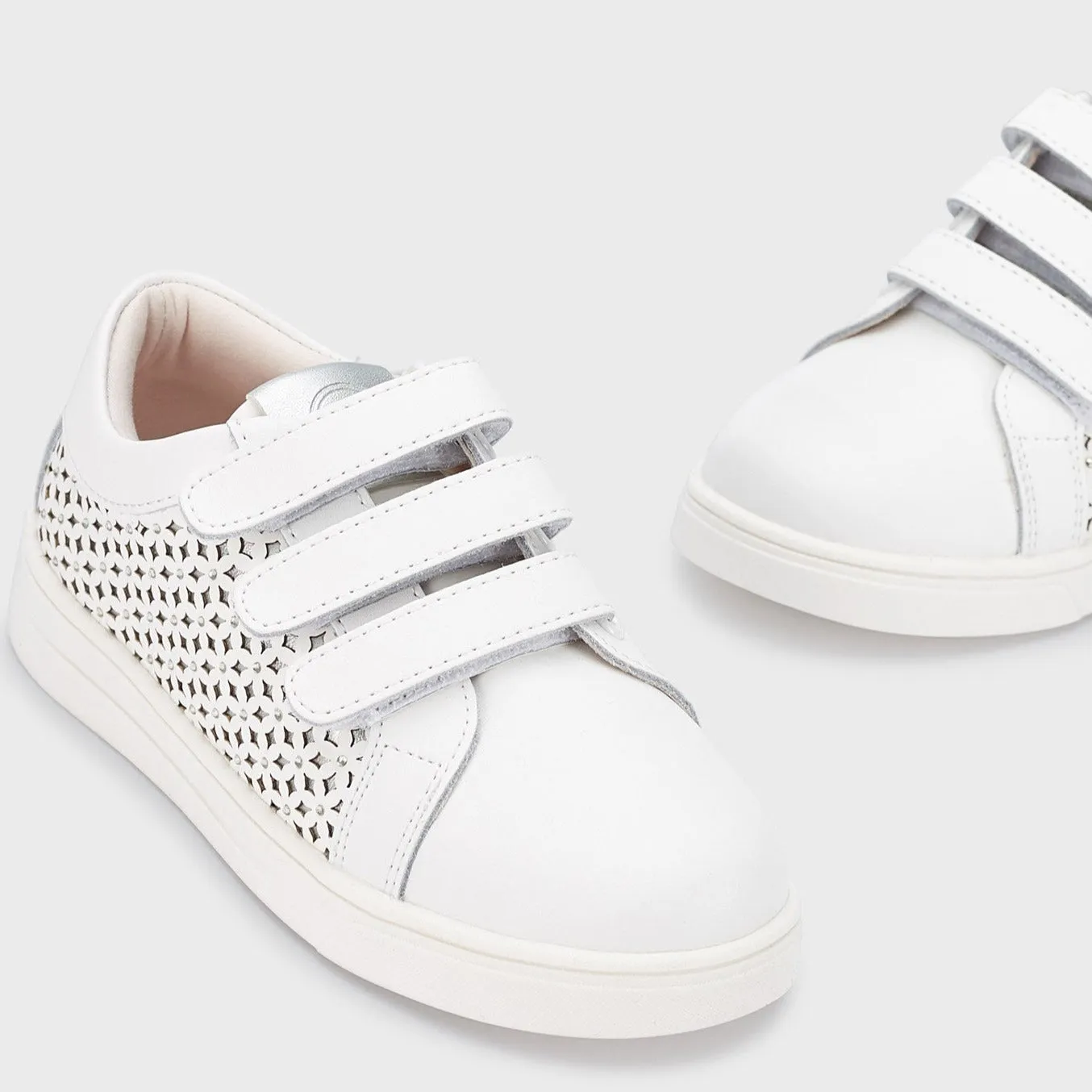 Mayoral Girl's White Detailed Trainers