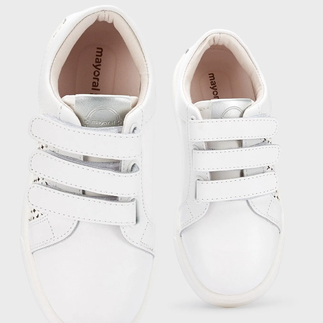Mayoral Girl's White Detailed Trainers